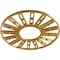 Ekena Millwork Hale Architectural Grade PVC Pierced Ceiling Medallion, Gold, 30"OD x 10 7/8"ID x 1"P CMPP30HHSGO - alternate 2